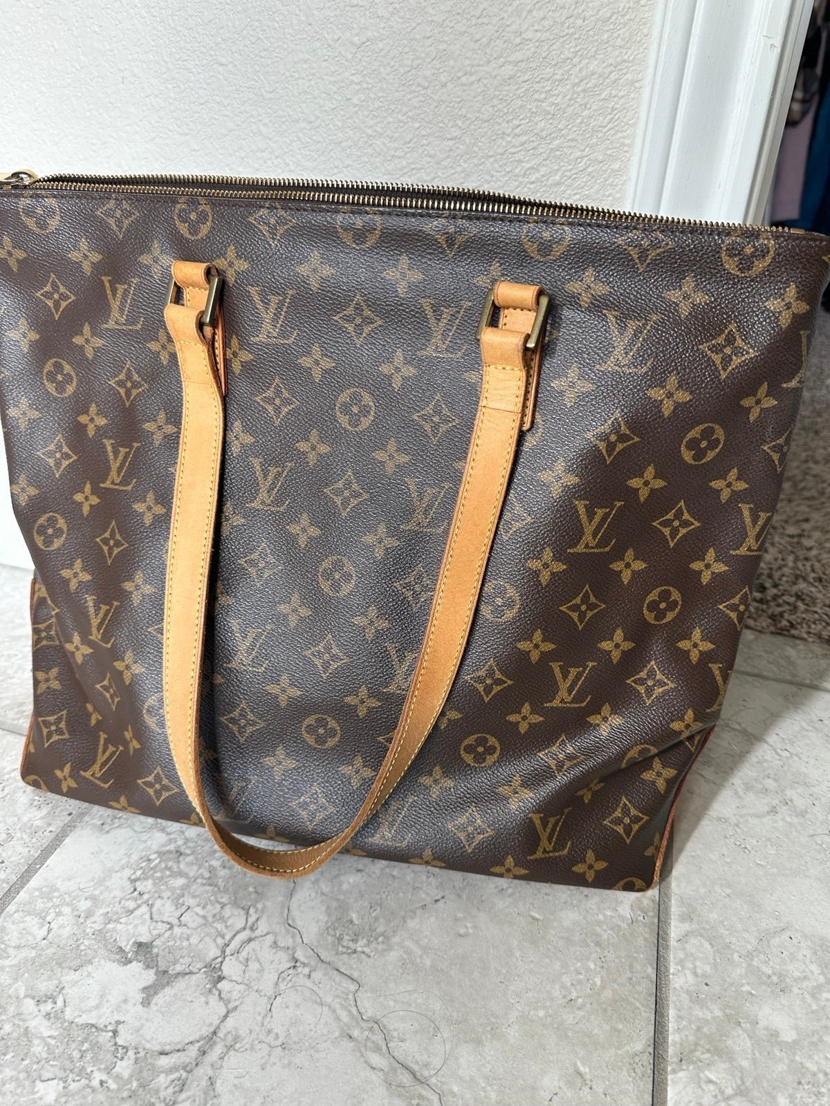 Louis Vuitton Brown Cabas Mezzo Monogram Canvas Tote Bag