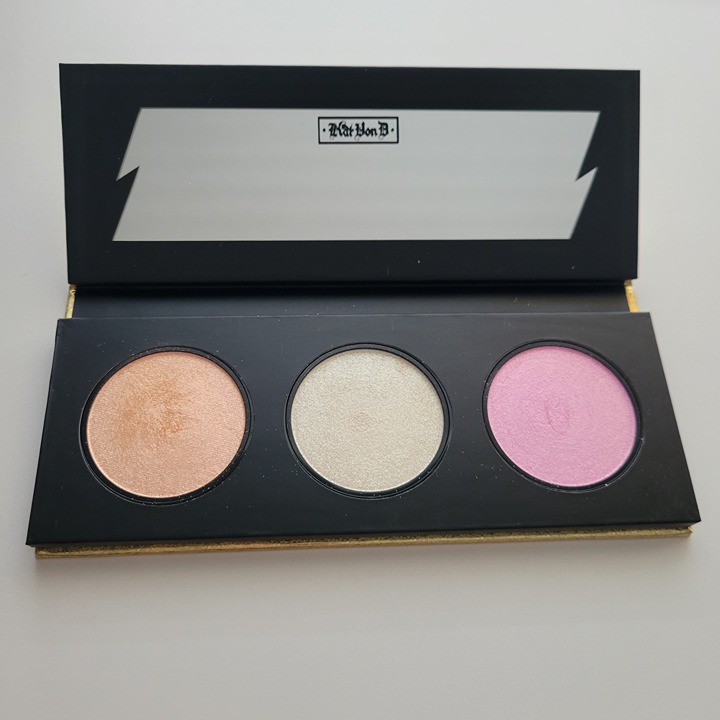 Kat Von D Metal Crush Extreme Highlighter Palette Helix Roseshock Imperfect HTF