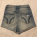 Hollister high rise ripped denim shorts
