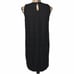 COTELAC Black Three-hole Eyelet Shift Dress New