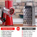 Geedel Rotary Cheese Grater, Kitchen Mandoline Vegetable Slicer with 3 Interchan