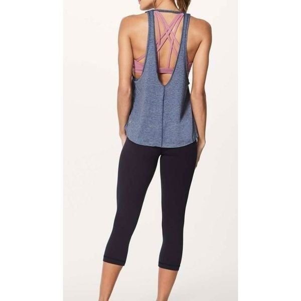 LULULEMON ATHLETICA Intended Tank In Heathered Dark Cobalt Size 6