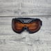 Vintage Bugz Low Profile Black Frame Orange Lens Snowboard Ski Goggles