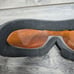 Vintage Bugz Low Profile Black Frame Orange Lens Snowboard Ski Goggles
