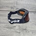 Vintage Bugz Low Profile Black Frame Orange Lens Snowboard Ski Goggles