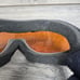 Vintage Bugz Low Profile Black Frame Orange Lens Snowboard Ski Goggles