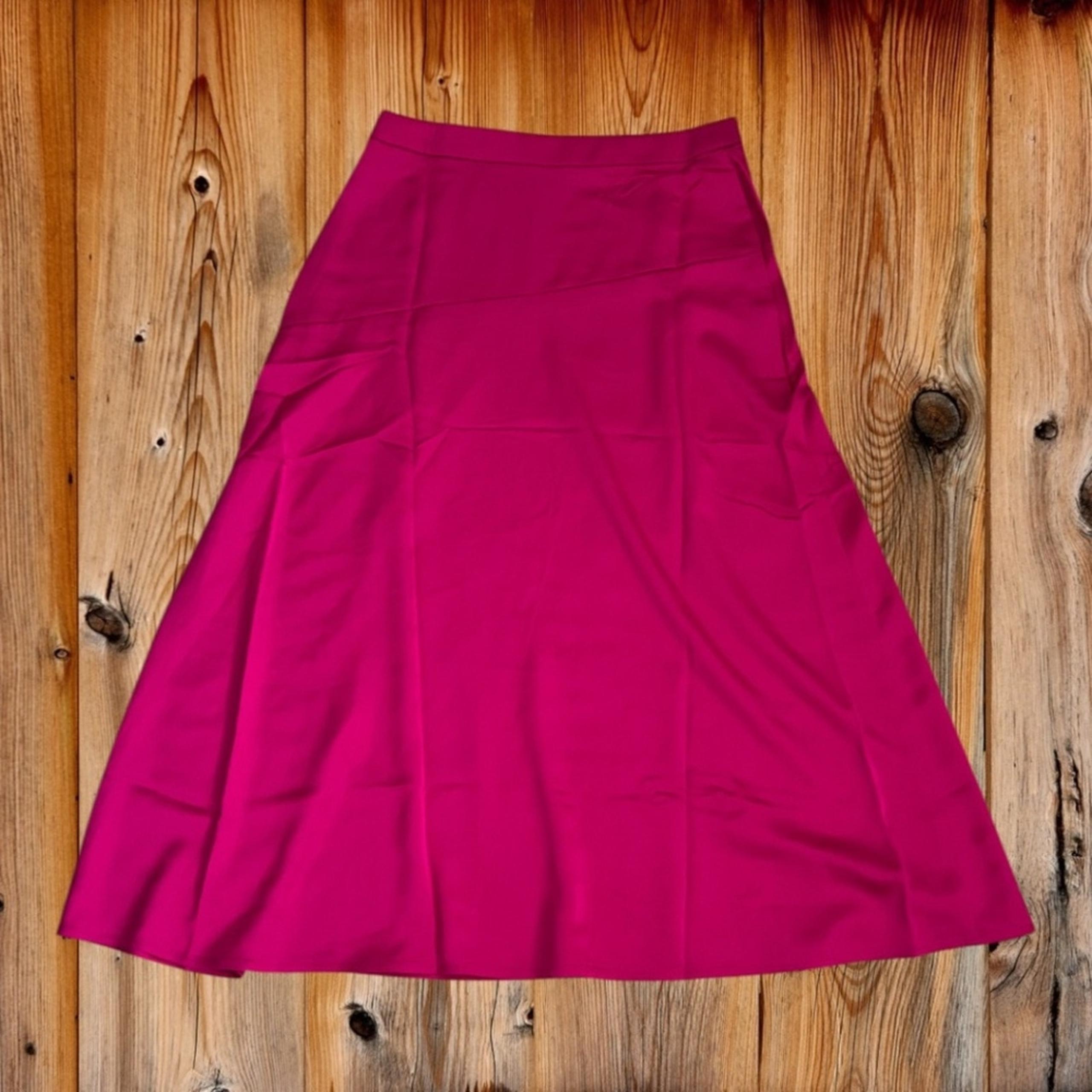 NWT! J. Crew Midi Slip Skirt in Bright Pink Size 4