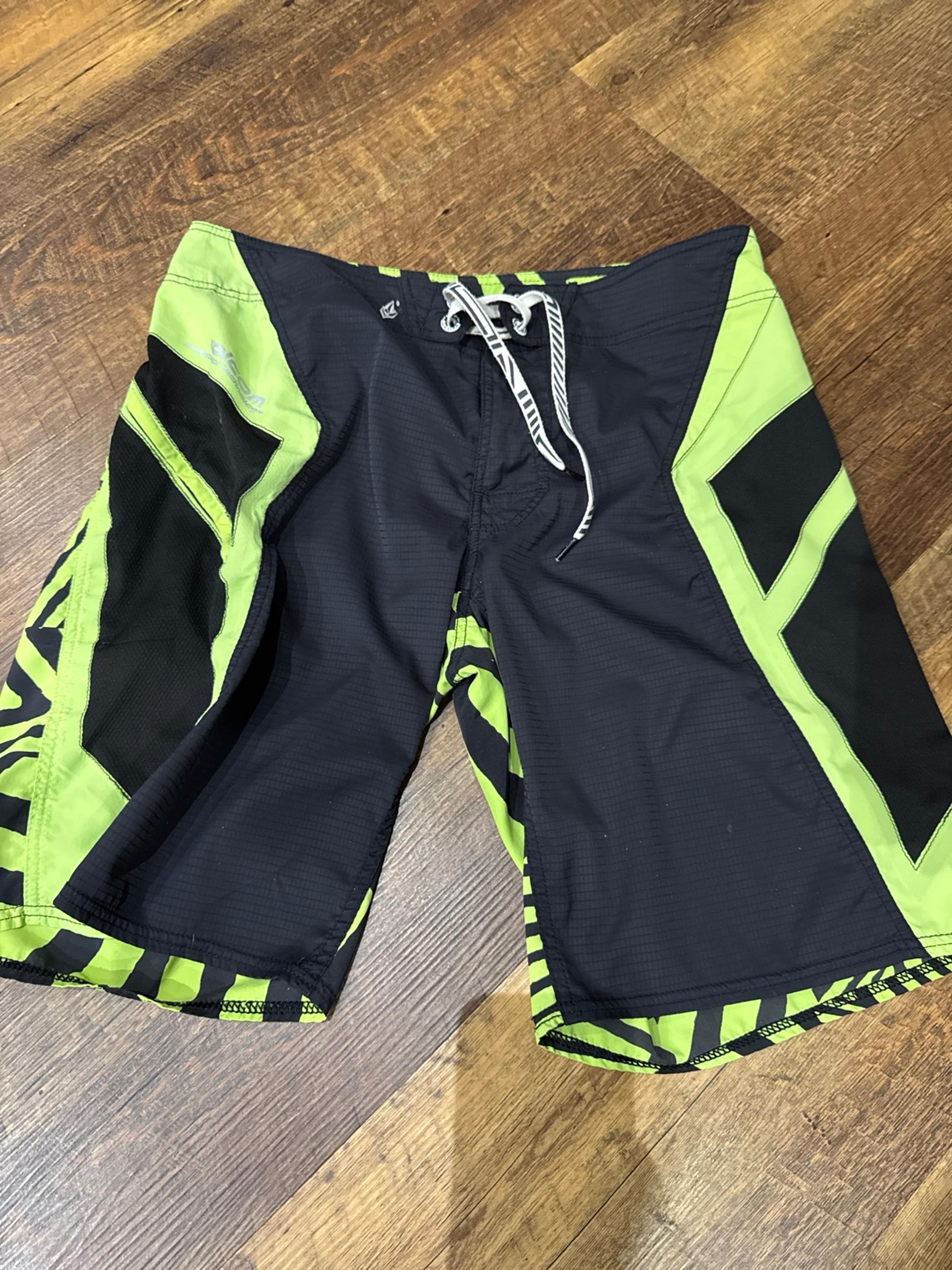 Volcom Stone Neon Green/Black Men’s Board Shorts