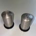 Vintage 1950s Aluminum and Bakelite Salt & Pepper_y