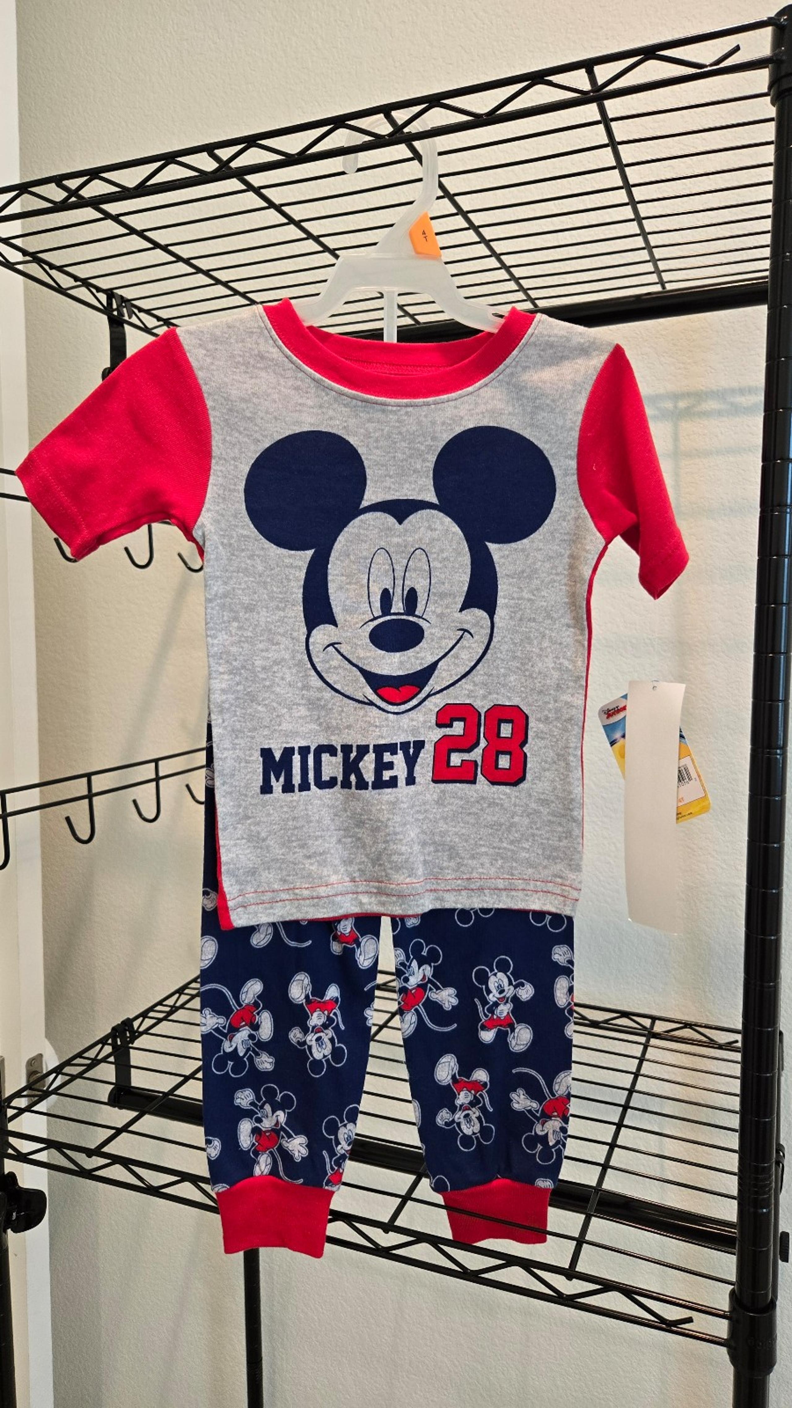 Mickey pajama set size 4T