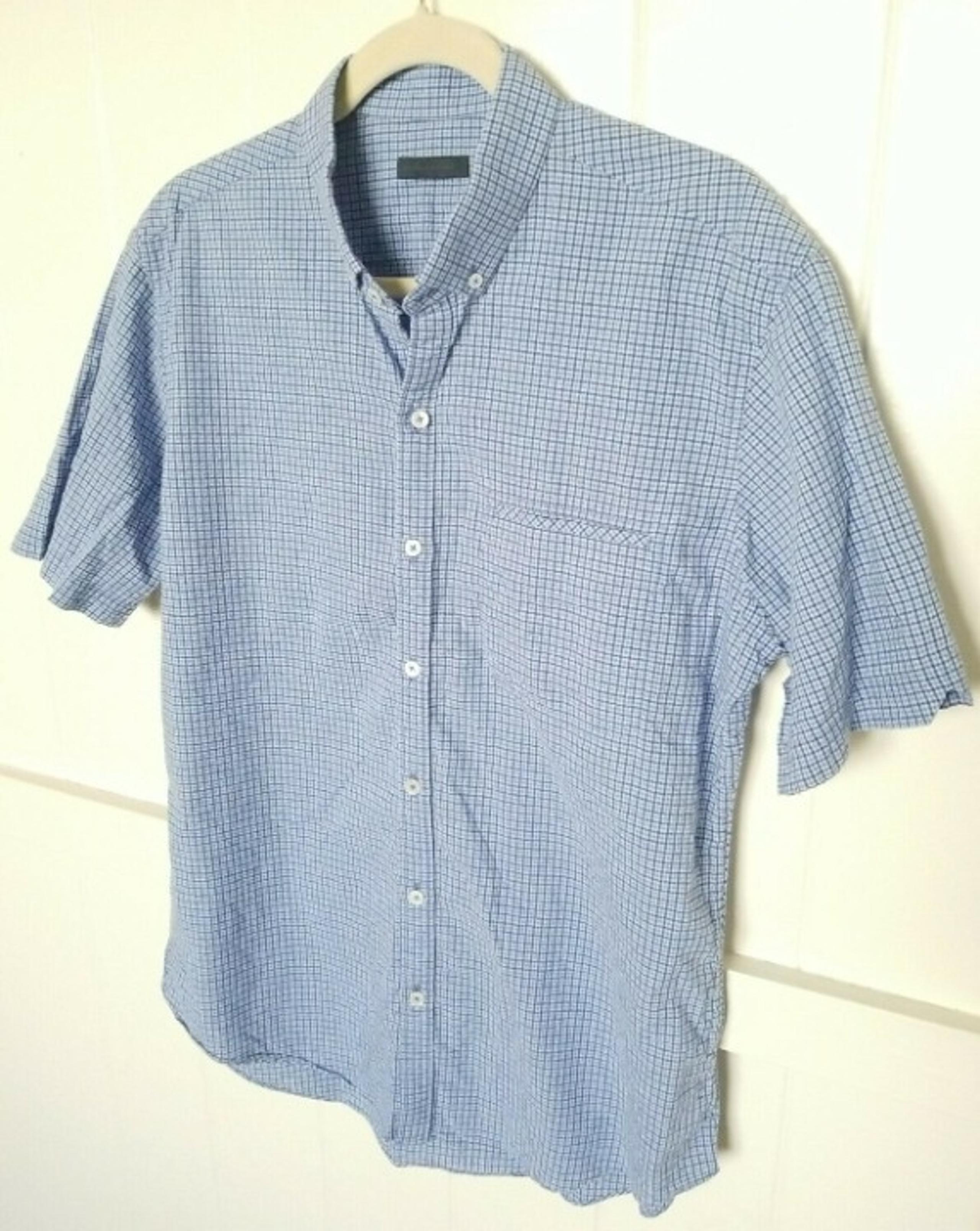 ZACHARY PRELL S/S Button Front Shirt L