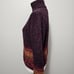 Vintage BMoss 90s Plum Fair Isle Wool Blend Turtleneck Sweater Size Medium