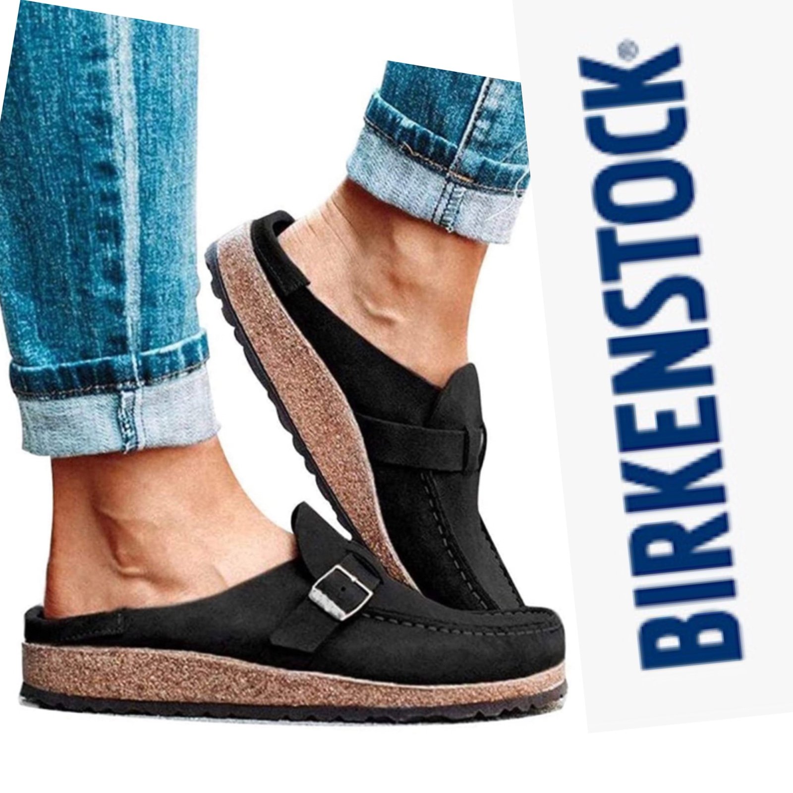 BIRKENSTOCK Buckley Genuine Shearling Mule Women Size 7- 7.5 Brand New (No Box)