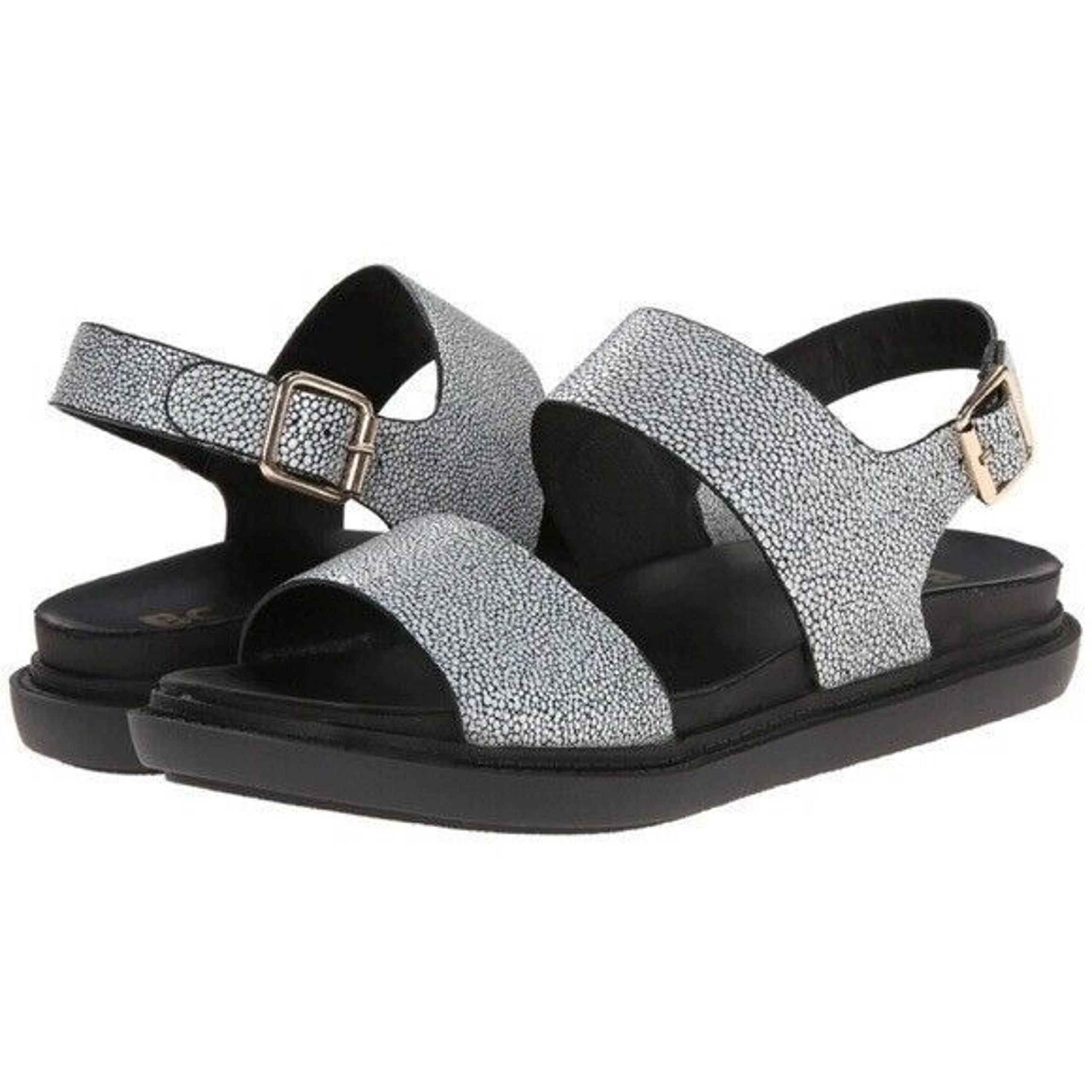 Nordstrom BC Out The Window Black and White Stingray Sandals