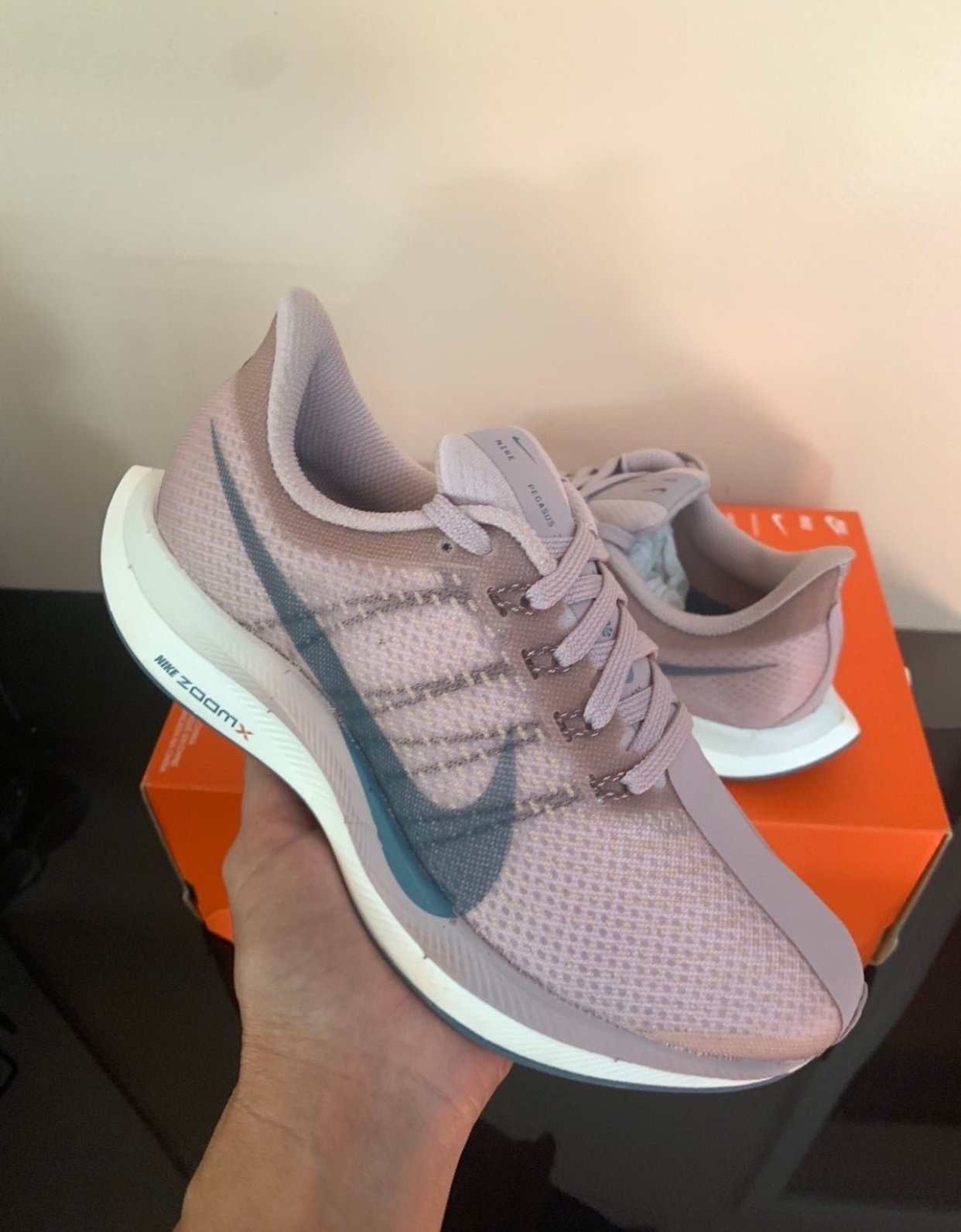 Nike Zoom Pegasus 35 Turbo Particle Rose Women Sz 5 AJ4115 646