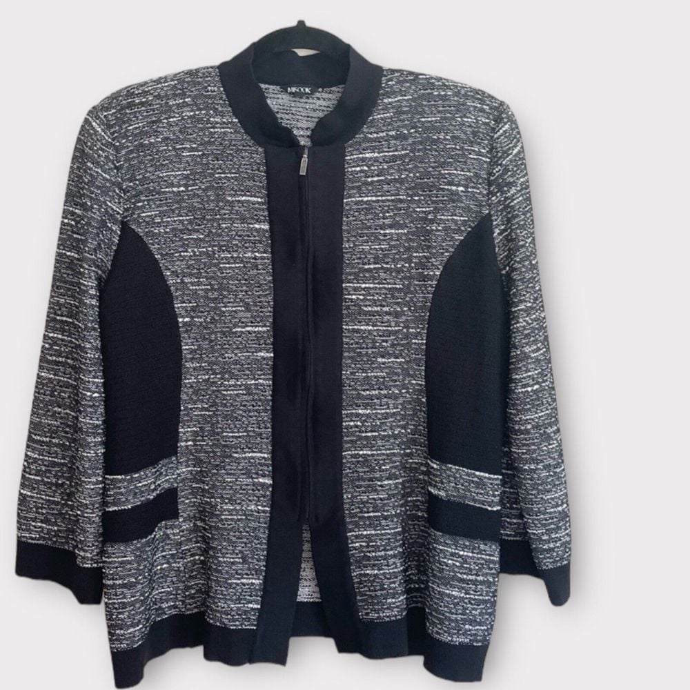 MISOOK Full Zip Knit Cardigan Sweater Women's Size L