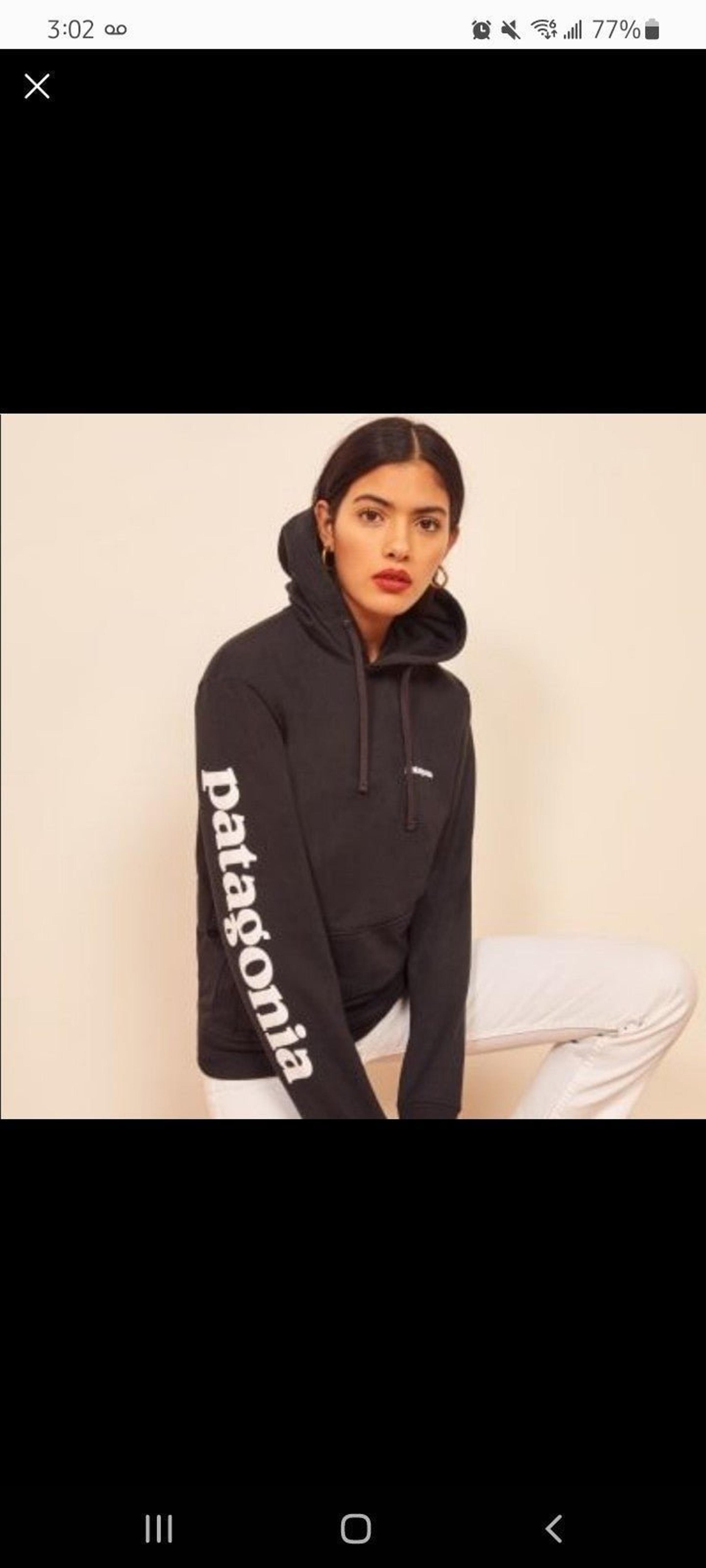 Patagonia Regular Fit Uprisal Hoodie Pullover Sweatshirt Black Women Size Small