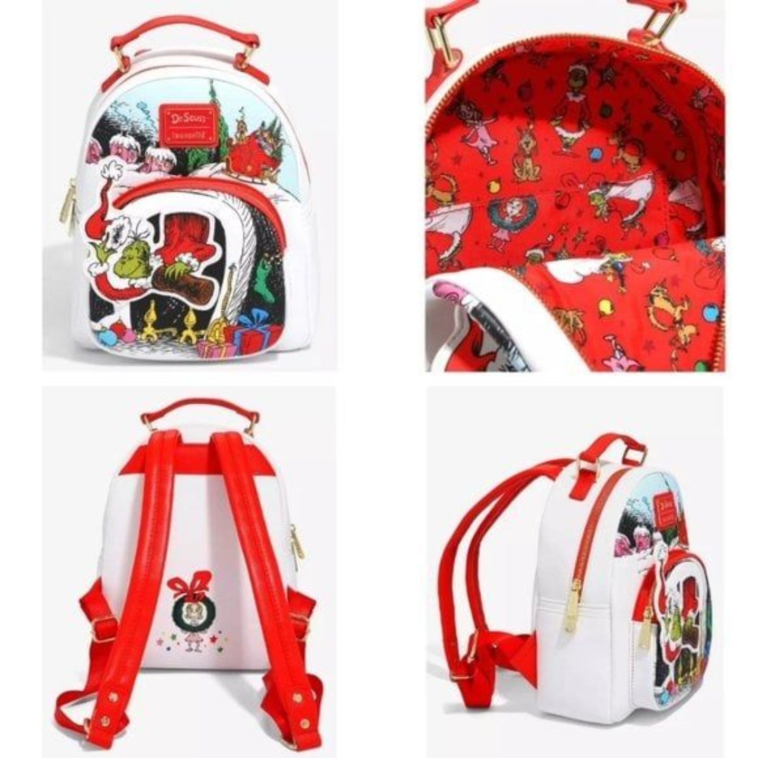 Loungefly Dr. Seuss How the Grinch Stole Christmas Chimney Mini Backpack