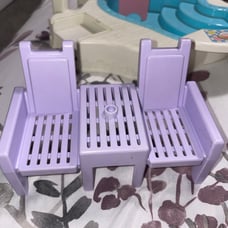 Vintage Playskool Dollhouse Furniture Double Patio Chair