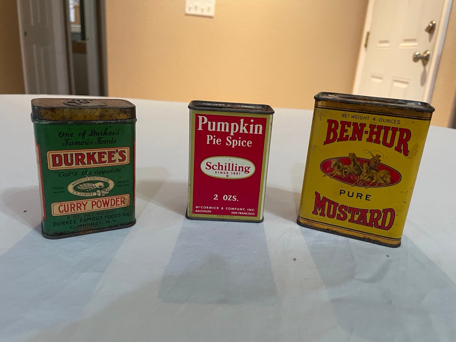 Vintage Lot (3) Canisters