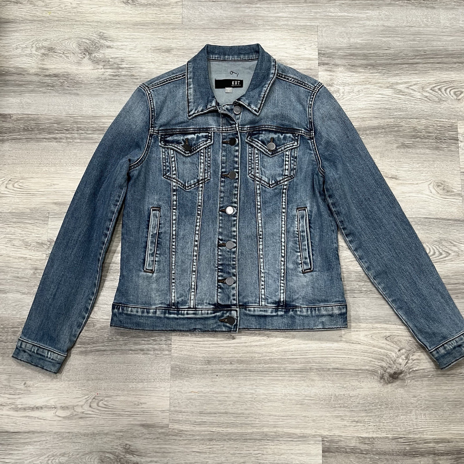 Kut From The Kloth Denim Jean Jacket Women's Size Small Blue Jacqueline