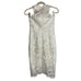 LIKELY Carolyn Floral Lace Halter Bridal Minimalist Wedding Dainty Coquette Sz 2
