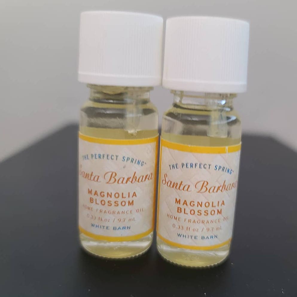 BBW Magnolia Blossom home fragrance oil lot x2