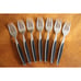 Mar-Crest MCFMCF3 Stainless Ebony 2 Star Twin Starburst: 7x Salad Forks 6.6