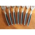 Mar-Crest MCFMCF3 Stainless Ebony 2 Star Twin Starburst: 7x Salad Forks 6.6