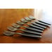 Mar-Crest MCFMCF3 Stainless Ebony 2 Star Twin Starburst: 7x Salad Forks 6.6