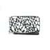 Coach Black Chalk Animal Print Long Zip Around Wallet NWT CC473