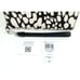 Coach Black Chalk Animal Print Long Zip Around Wallet NWT CC473