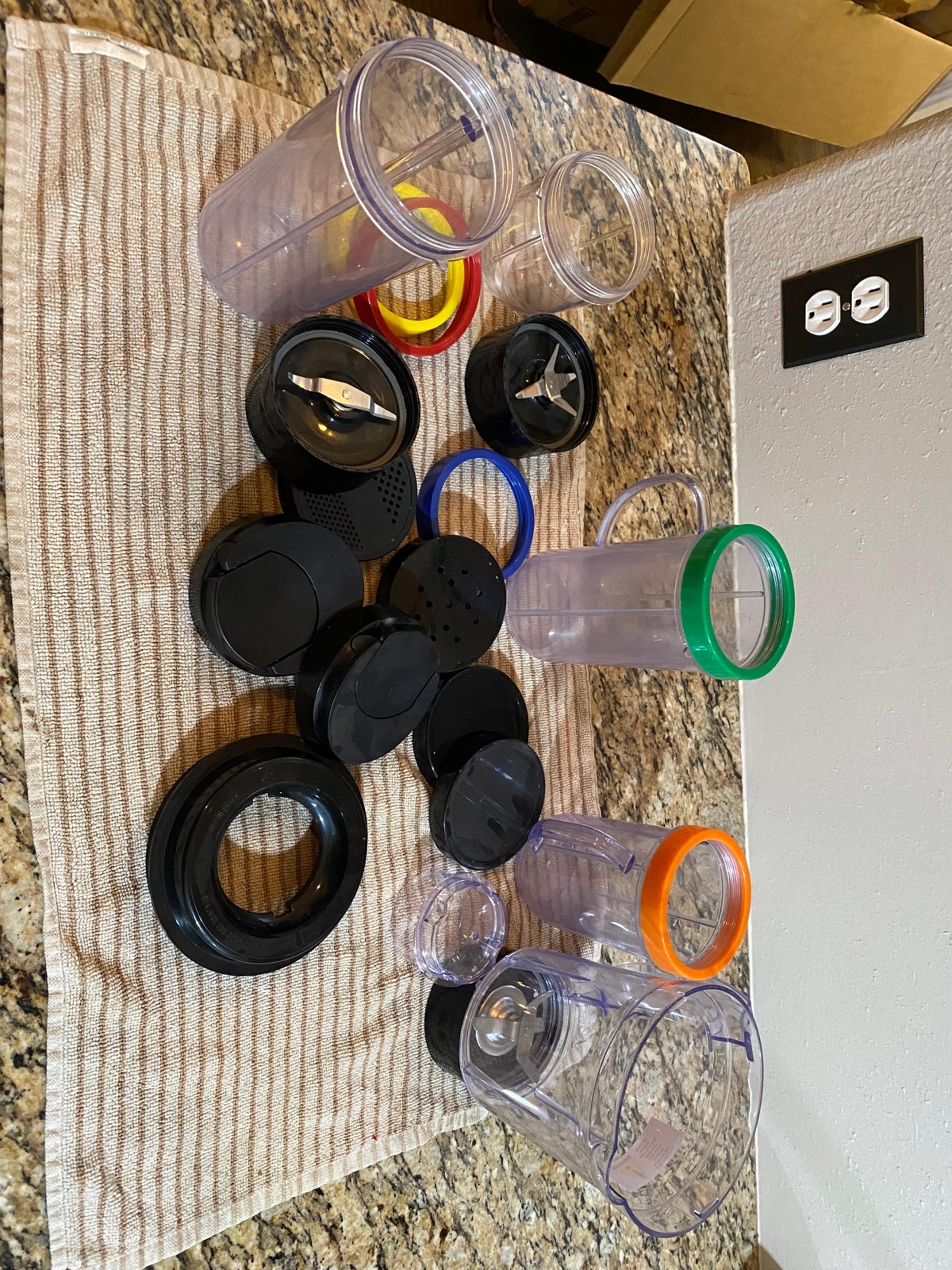 Magic bullet cups and blender attachments