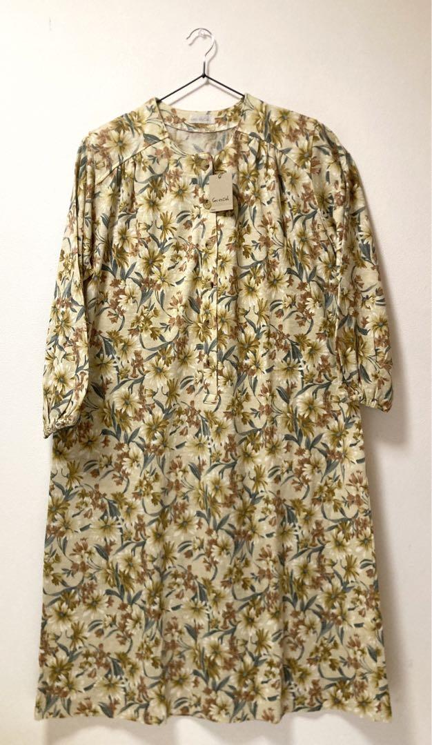 Negligée, Free Size, Made in Japan, New, Floral Pattern