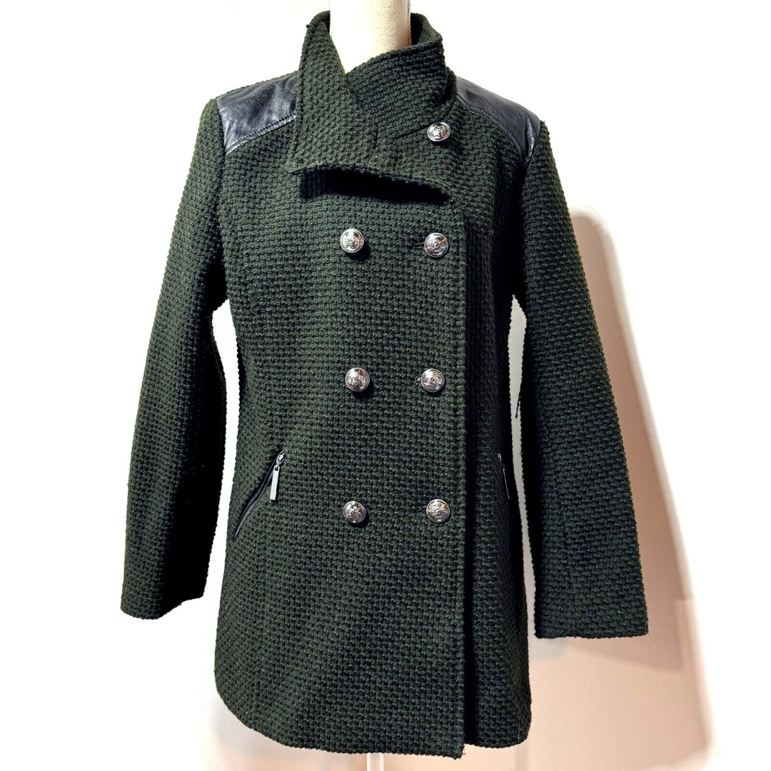 APT 9 Military Style Jacket Womens Size Large Dark Green / Grey