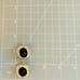 Vintage HOBE Rhinestone Black Crystal Earrings