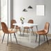Dining Chairs Set of 4, Fabric Suede Dining Room (Free Shipping)