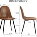 Dining Chairs Set of 4, Fabric Suede Dining Room (Free Shipping)