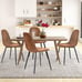 Dining Chairs Set of 4, Fabric Suede Dining Room (Free Shipping)