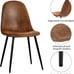 Dining Chairs Set of 4, Fabric Suede Dining Room (Free Shipping)