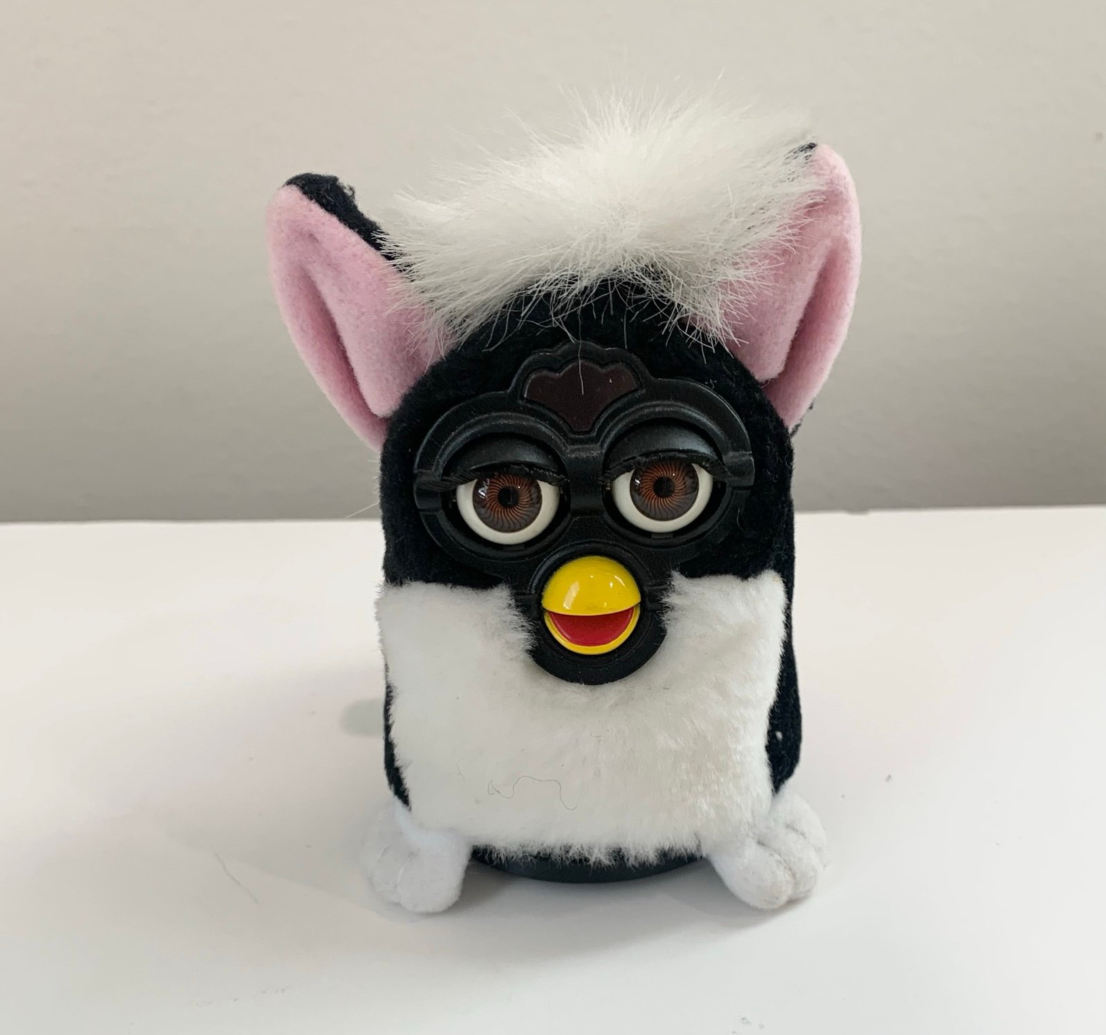 Palm Size Furby Black and White