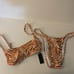 NWT Kendall + Kylie Women's Tiger Bikini Set Rust/White Size XL