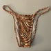 NWT Kendall + Kylie Women's Tiger Bikini Set Rust/White Size XL
