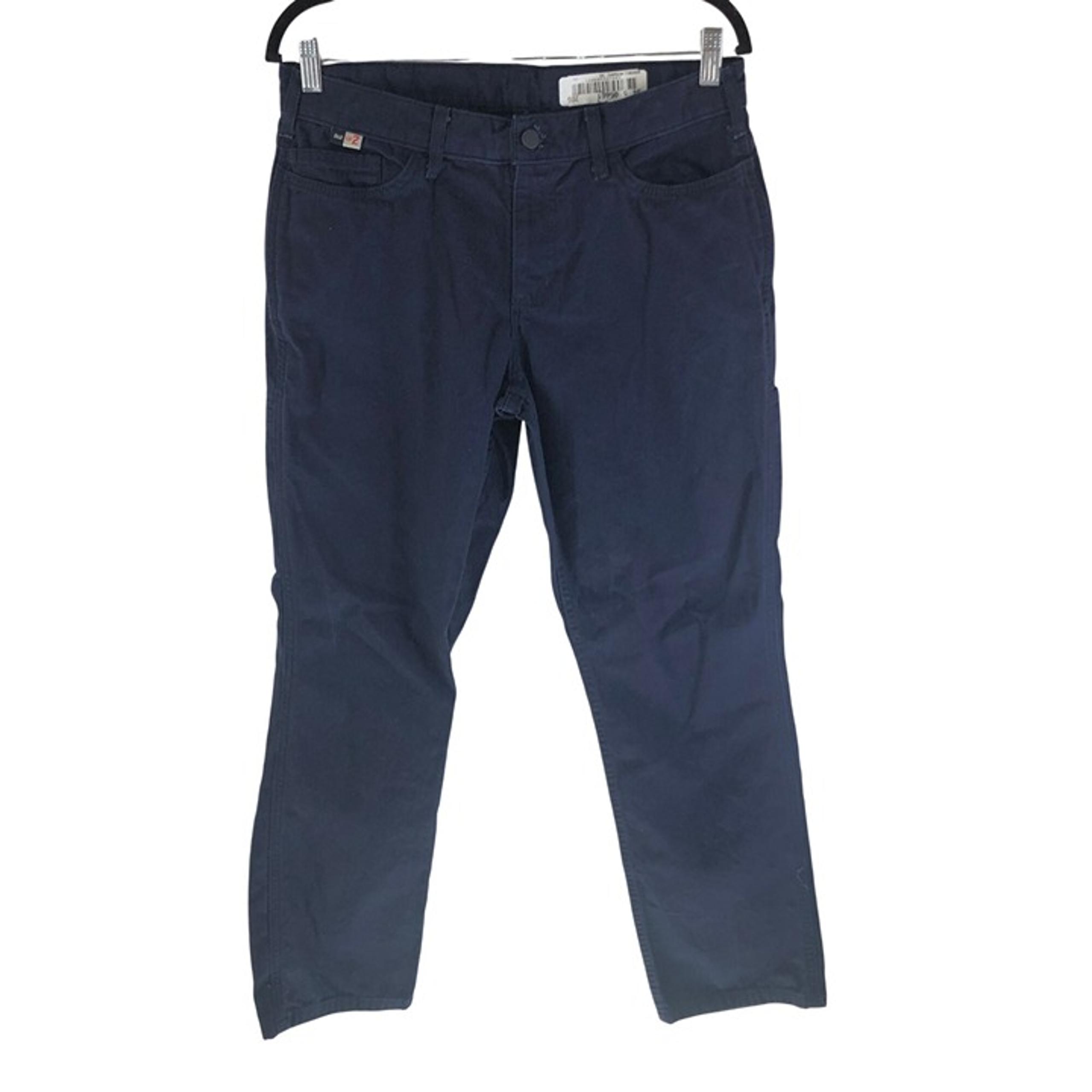 Carhartt Womens Flame-Resistant Rugged Flex Canvas Work Pants Navy Blue 12