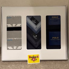 【New】Emporio Armani Polo Socks (2 pairs) / Lanvin Handkerchiefs (2 pieces)