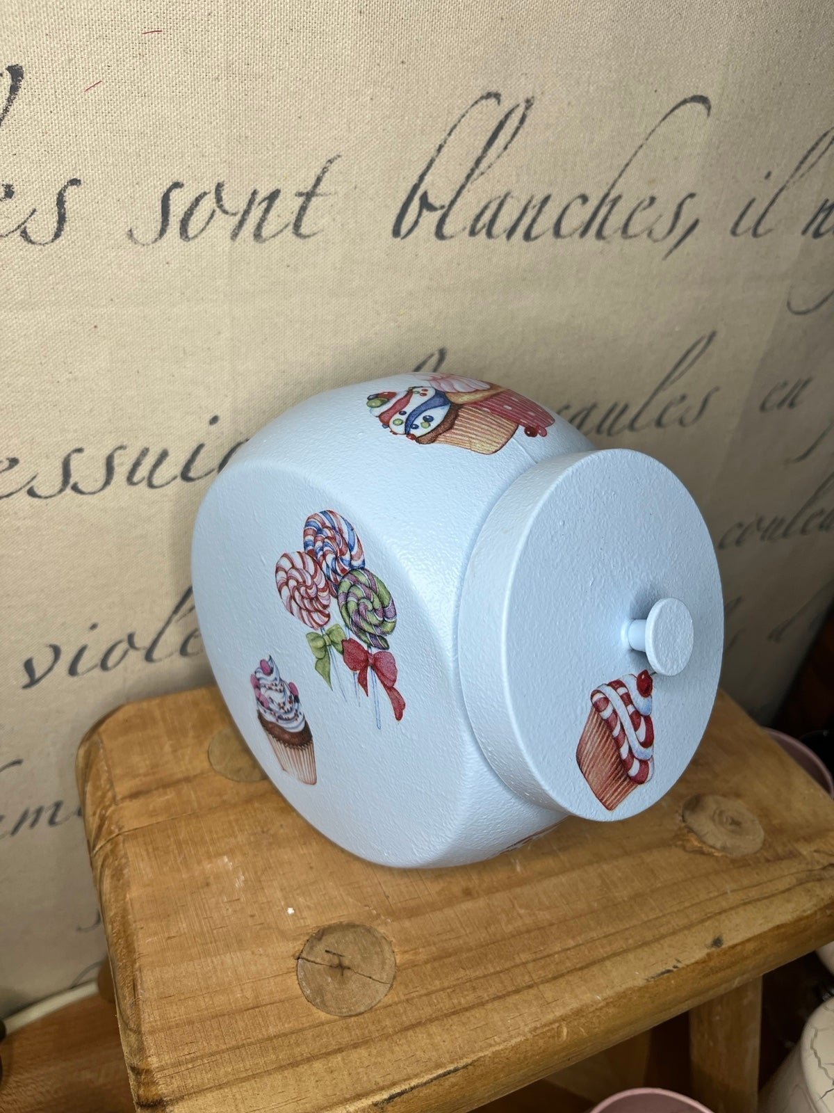 Candy jar storage organizer caddy handmade