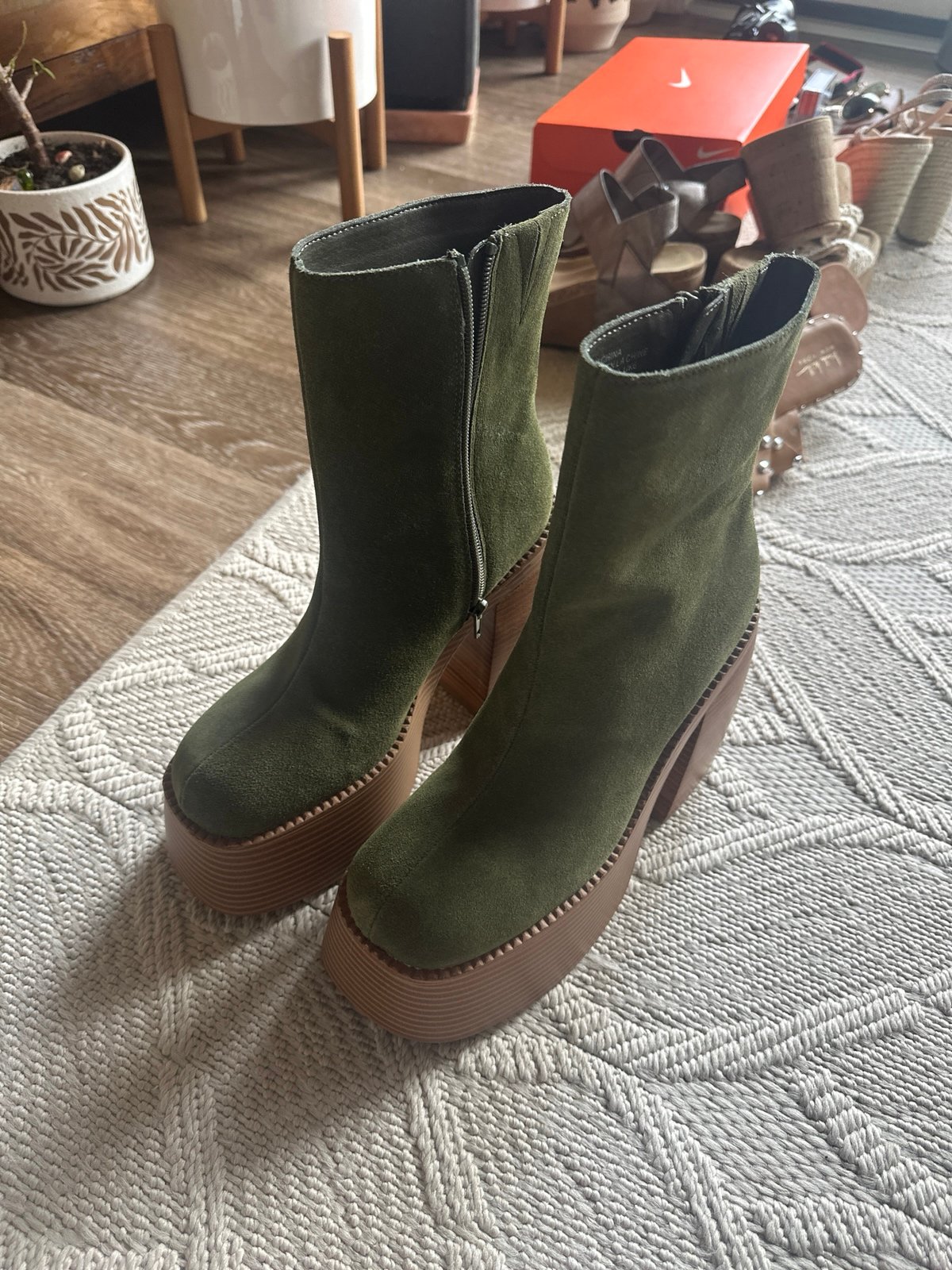 Urban Outfitters Suede Platform Boots