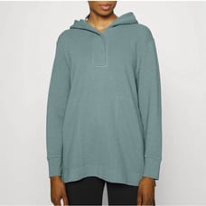 Athleta Coaster Luxe Waffle Hoodie Sweatshirt Seafoam Green 986952 Size Small