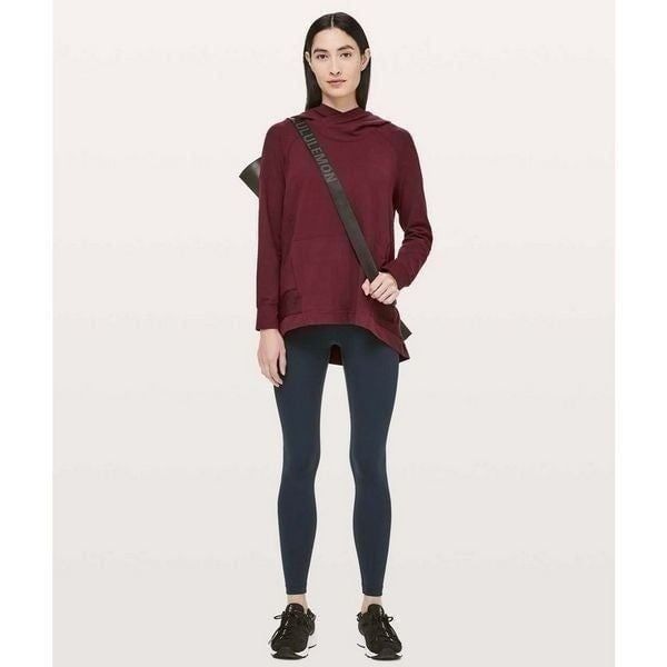 Lululemon Starting Place Garnet Burgundy Rulu Hoodie Size 8 Activewear