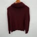 WOODEN SHIPS Maroon Turtleneck Knit Sweater // XS / S